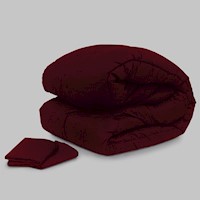 Edredon Bicolor Guinda / Plomo Arlin King